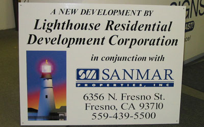Lighthouse Property Sign