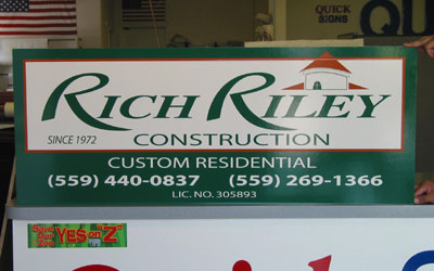 Vinyl Construction Sign